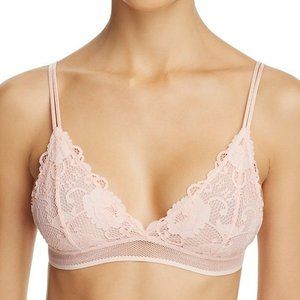 Lacy pink Triangle Bralette by Sam Edelman, Size M